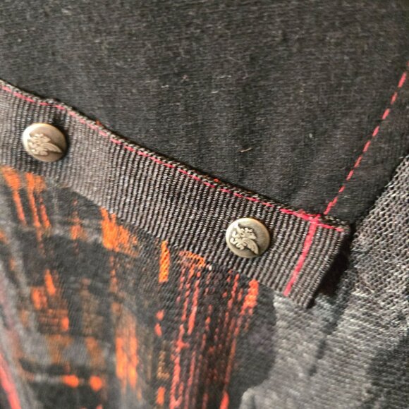 C Fait Pour Vous Unique Witchy Goth Sheer Overlay Dress Size XL - Picture 7 of 10